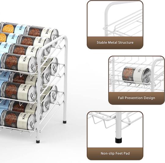 NEX™ 3-Tier Stackable Soda Can Rack Organizer, 2 Pack
